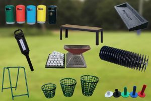 Driving Range Accessories, Ball Baskets, Rubber Tees etc