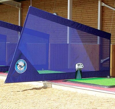 Angled Back Hanging Bay Divider