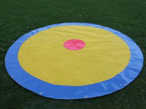 Bullseye driving range golf target