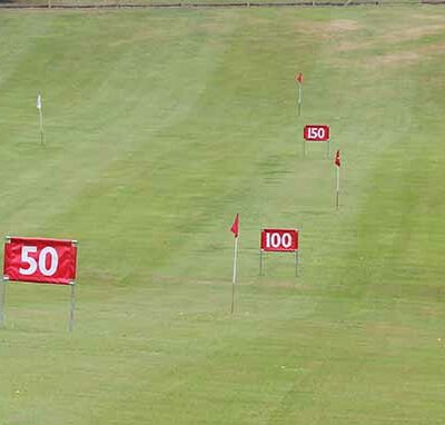 Horizontal Yardage Distance Markers