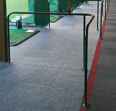 'L' Section Metal Handrail on driving range