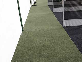 Spike Range Carpet Tiles Pale Olive with Anthracite