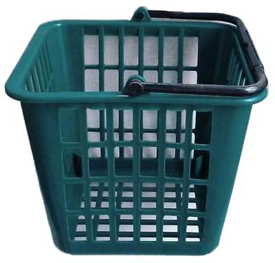 Square plastic ball basket